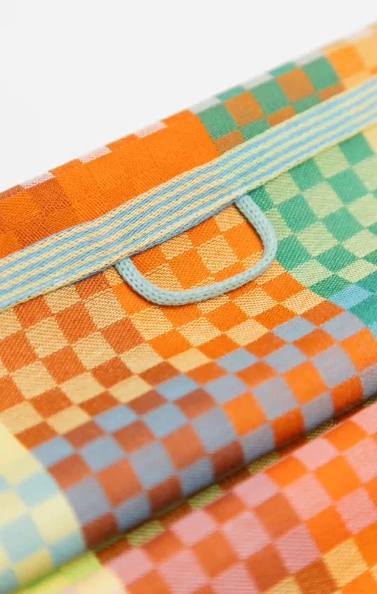 Theedoek checkered check editie 57A - Foekje Fleur
